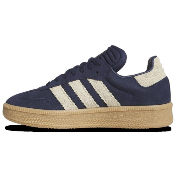 adidas Samba XLG - Men's (JQ2885, Night Indigo/Gum/Warm Vanilla) Size 7.5